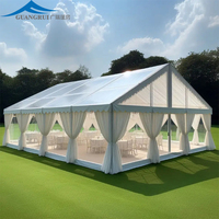 Tente pour événements 20 x 20, 40 x 60, 40 x 80 – Grande tente de réception extérieure blanche transparente pour mariage, église, fête – Vente en gros