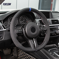 Volant sport en daim pour BMW E90-E93/E70-E71/E12/E53/E89/E84/E81/E87/E82/E88 Cuir de haute qualité LCI
