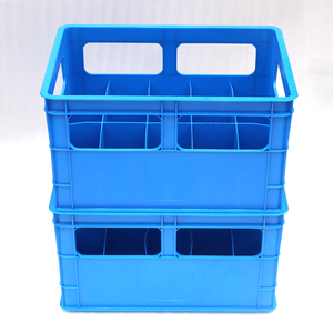 <span class=keywords><strong>Canasta</strong></span> de Plástico Verde para Bebidas, Capacidad para 24 Botellas, 4 Asas, para Transporte y Almacenamiento de Cerveza, Vino y Agua - Product Image 1