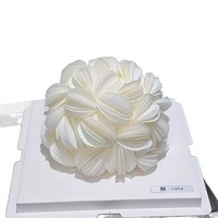 Pétales de papier de riz comestible Wohua circulaires de 3,8 cm et 5 cm pour la décoration de gâteaux d'anniversaire