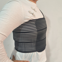 Respirant Élasticité Côtes Poitrine Soutien Brace Ceinture Sternum Blessures Bande De Fixation Réglable pour Post Chirurgie Bandage Wrap