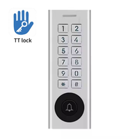 Contrôle d'accès intelligent autonome étanche TTlock avec clavier numérique métallique Bluetooth/Wi-Fi et carte de proximité