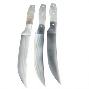 4 Lames de couteau en acier inoxydable à pointe traînante, brutes, pour couteau de cuisine DIY, avec 3 trous - Product Image 6