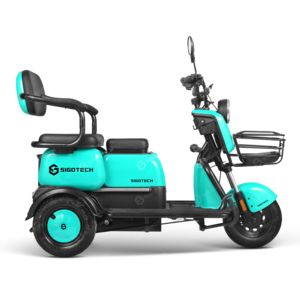 Motocicleta Eléctrica de Tres Ruedas SIGOTECH de Alta Calidad, Batería de 60V 20Ah, Baja Velocidad, <span class=keywords><strong>Triciclo</strong></span> Eléctrico de 1000W para Adultos - Product Image 4