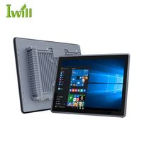 PC de panel táctil de ordenador todo en uno IP65, monitor táctil de marco abierto de 15 pulgadas con montaje en pared integrado