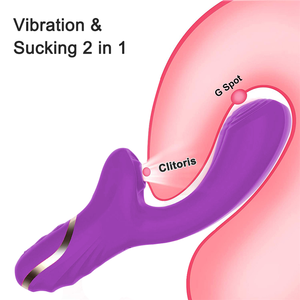 Vibrador de conejo para mujer con 20 modos de alimentación USB, succionador de clítoris, vibrador de succión de clítoris, estimulador de pezón, Juguetes sexuales - Product Image 1