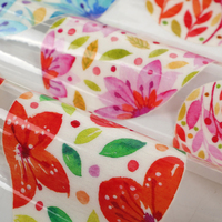 Offre Spéciale motif floral d'impression numérique personnalisé sur tissu en vinyle transparent 100% TPU pour la fabrication de sacs