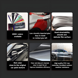 Film de protection de peinture pour voiture en vinyle TPU ultra-mat bleu métallisé liquide de qualité supérieure – Film de changement de couleur pour voiture - Product Image 6