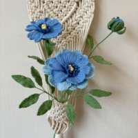 Bouquet de pivoines modernes en coton crocheté à la main, exquis, durable, fleurs tricotées de qualité supérieure, décoration festive pour la maison, les fêtes et les mariages