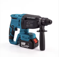 Marteau perforateur électrique sans fil de qualité industrielle, robuste, avec batterie 6Ah, moteur sans balais 800W, 900 tr/min, burin rotatif SDS