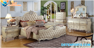 Nouveau mobilier de chambre à coucher maharaja de style victorien mobilier de chambre à coucher sculpté en bois de haute qualité Queen Size ensemble de chambre à coucher fait à la main USA - Product Image 3