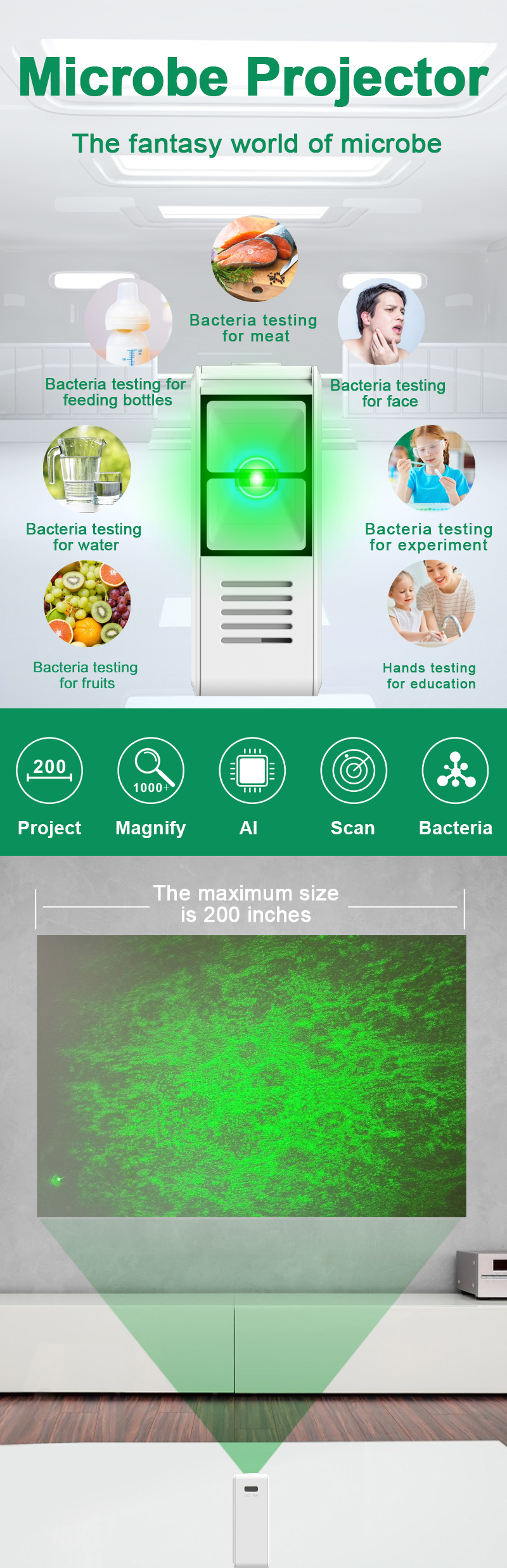 Intelligent Microbial Device How To Detect Germ Bacteria Test Equipment Detection Device Kit Detector In Water For Sale