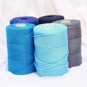 Benang Macrame kabel 3mm benang <span class=keywords><strong>Polyester</strong></span> Chunky untuk karpet-crochet - Product Image 5