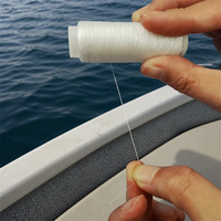Fil de pêche élastique blanc pour fixer les appâts et leurres de pêche