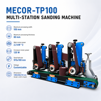 Machine de polissage à plat industrielle triple station de qualité supérieure pour le débavurage des métaux, l'élimination de la rouille et la finition des surfaces, OEM disponible