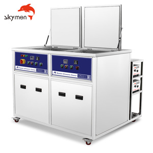 Guangdong Skymen doppio serbatoio pulitore ad ultrasuoni professionale filtrato attrezzature per la pulizia ad ultrasuoni per componenti in alluminio catena - Product Image 5