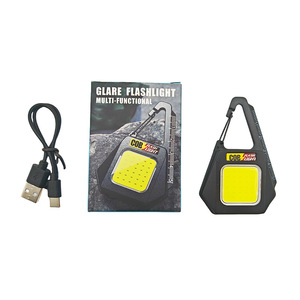 Lampe torche rechargeable COB à haute luminosité, super brillante, avec règle de mesure, aimant, clip et ouvre-bouteille - Product Image 1