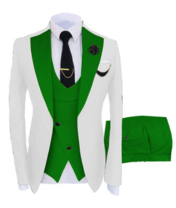 <span class=keywords><strong>Costume</strong></span> de mariage trois pièces formel pour le <span class=keywords><strong>marié</strong></span> et les garçons d'honneur, version italienne - Product Image 3