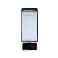 Lector RFID UHF Portátil Vanch VH-P12 con Conector USB para Teléfono Inteligente, Pequeño y de Bolsillo