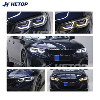 Phares HETOP G20 2020-2022 – Amélioration personnalisée spéciale, lentille bicolore, quatre feux de proche, huit feux de lointain, DRL LED uniques, Plug and Play pour BMW
