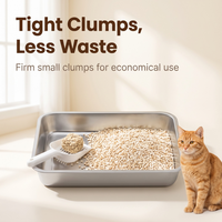 Litière pour chat en tofu broyé améliorée, particules irrégulières, meilleure absorption d'eau, faible dispersion, litière écologique pour chat jetable dans les toilettes