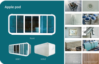 Contenedor de Envío Apilable de 20 pies, Impermeable, con 2 Dormitorios y 1 Baño |   Alquiler de Vacaciones y Casa de Vacaciones de Diseño Moderno