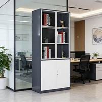Armoire de classement en acier autoportante pour hôpital, design moderne, grande capacité, multifonction, réglable, pour la maison, le bureau et l'école