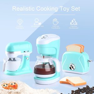 Ensemble de jouets de jeu de rôle de <span class=keywords><strong>cuisine</strong></span>; Machine à café et mélangeur avec son, lumière et <span class=keywords><strong>action</strong></span> réalistes; Traitement OEM personnalisé. - Product Image 4