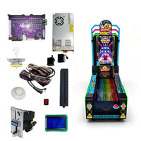 Machine de jeu de bowling commerciale en acier inoxydable pour usine, équipement d'arcade avec support en anglais pour le divertissement des centres commerciaux