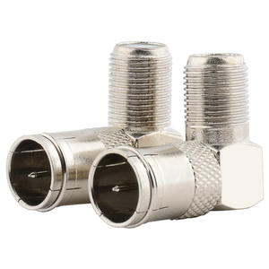 Fiches mâles F vers F <span class=keywords><strong>femelle</strong></span> angle droit coudé à 90 degrés adaptateur d'<span class=keywords><strong>antenne</strong></span> satellite connecteur <span class=keywords><strong>TV</strong></span> coaxial angle droit incurvé - Product Image 2