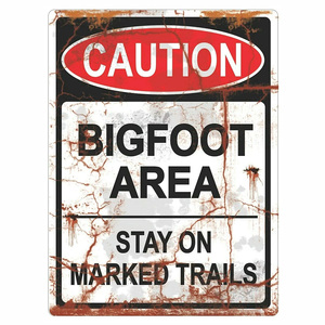 Bigfoot Vintage rétro étain signe porte mur décor métal barre Plaque Pub affiche maison boutique extérieur signes mur décor personnalisé - Product Image 4