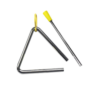 Triangle métallique avec marteau, instrument de <span class=keywords><strong>musique</strong></span> à percussion manuelle pour l'éducation et le divertissement des enfants, 4 pouces - Product Image 6