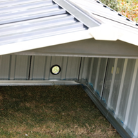 Gartenschuppen Einfach zu Montieren Gartenlager Wasserdichter Outdoor-Metallschuppen Kleiner Werkzeugschuppen