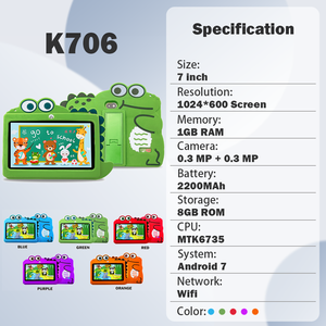 Món quà tốt nhất 7 inch Tablet PC cha mẹ kiểm soát pre-cài đặt ứng dụng giáo dục 1GB + 8GB Kinder máy tính bảng Tab Android Quad Core trẻ em máy tính bảng - Product Image 2