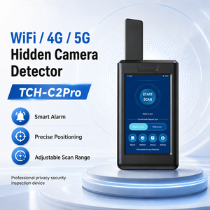 Détecteur de <span class=keywords><strong>caméra</strong></span> <span class=keywords><strong>espion</strong></span> <span class=keywords><strong>WiFi</strong></span> 4G 5G TCH-C2Pro, portée 30m, scanner de signal sans fil portable, téléchargement de rapports pour la sécurité hôtelière - Product Image 1