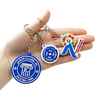 Porte-clés en PVC souple personnalisé en usine, porte-clés en caoutchouc avec logo 2D 3D, pour cadeau d'entreprise, souvenir, cadeau de fête, OEM