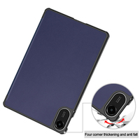 Étui pour Xiaomi Redmi Pad 2 11 pouces, coque arrière rigide en PC mince, protection en cuir PU, support pliable, housse pour tablette
