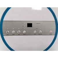 Ventilateur Circulaire avec Grille de Sortie d'Air, 4 Vitesses Réglables et Minuteur 24H, Refroidisseur d'Air Évaporatif Portable avec Réservoir d'Eau Amovible de 30L