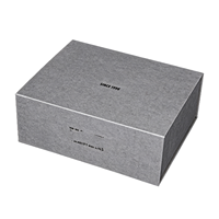 Scatola Pieghevole Magnetica di Lusso Personalizzata Grigia, Confezione Regalo Rigida Premium con Personalizzazione Logo, Fodera in Spugna, Ecologica, Produzione in Fabbrica