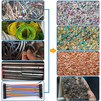 Machine de granulation de câbles VANER C01C 30-40 kg/h pour le recyclage des fils de cuivre, broyeurs de métaux de rebut pour le recyclage des fils de cuivre