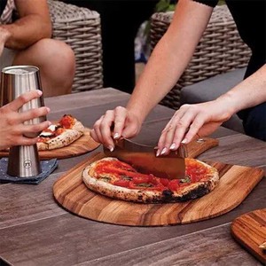 Tagliere <span class=keywords><strong>in</strong></span> Legno di Acacia per Servire Cibo, Pala per <span class=keywords><strong>Pizza</strong></span>, Tagliere per Uso Domestico, Vassoio da 12 Pollici, Pala per <span class=keywords><strong>Pizza</strong></span> - Product Image 4