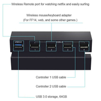 HUB USB haute vitesse 3.0/2.0 à 5 ports d'origine pour Console de jeu PS 4, accessoires de jeu