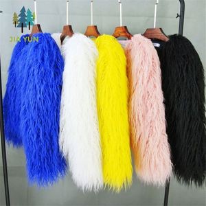 2026 Autumn Winter Korean Solid Lamb Wool Short Coat <strong>Women</strong> Lapel Faux Plush Warm Outerwear - Product Image 3