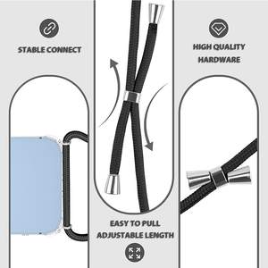 Transparent TPU Longe Collier Sangle Bandoulière Téléphone étui pour <span class=keywords><strong>iphone</strong></span> 16 15 14 13 12 <span class=keywords><strong>11</strong></span> Pro Max X XS XR 7 8 Plus SE 2020 - Product Image 3