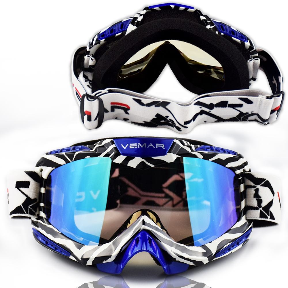 Occhiali Da Moto Con Maschera Rimovibile - Antivento, Antipolvere, UV Protection Per Motocross E Equitazione - Foto 6
