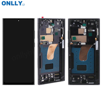 Layar LCD Grosir untuk S21U S22U S23 Ultra Ponsel 5G Layar OLED untuk Ponsel Samsung S23 Ultra Layar LCD