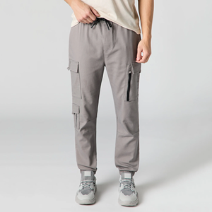 Venta al por mayor de alta calidad de los hombres <span class=keywords><strong>Cargo</strong></span> Joggers Multi bolsillo al aire libre gimnasio Pantalones deportivos - Product Image 6