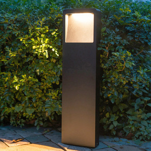 Lampe de jardin carrée étanche 10W LED en aluminium pour villa, jardin, cour, éclairage de pelouse - Product Image 1