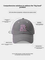 Casquette de baseball légère grise à séchage rapide, fine, unisexe, nouveau modèle 2026, motif lettres, 100 % polyester, respirante et imperméable pour l'extérieur