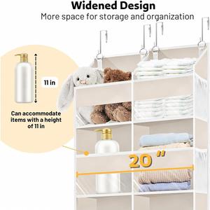 5 Tiers Extra Large Behind <b>Door</b> Storage of 10 Compartments 50 Lbs <b>Weight</b> Capacity Over the <b>Door</b> Organizer - Product Image 3